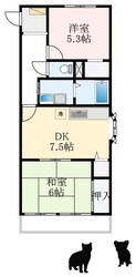 コンフォールふかいのもりの物件間取画像